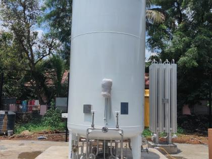 corona virus: Liquid oxygen tank at IGM Hospital, Ichalkaranji | corona virus : इचलकरंजीत आयजीएम रूग्णालयातही लिक्वीड ऑक्सिजनचा टँक