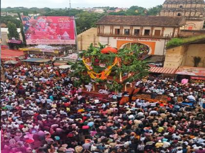 The historic 245th Rathotsav ceremony of Tasgaon was held in the devotion of Janasagar | मोरयाऽ, अथांग जनसागराच्या भक्तिरसात तासगावचा रथोत्सव सोहळा