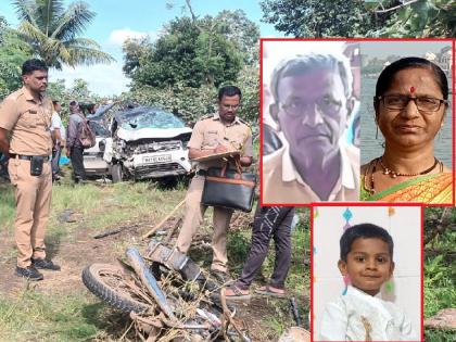 Car hits two wheeler near Tasgaon Sangli; Three people including a toddler killed, four injured | Sangli: तासगावजवळ मोटारीची दुचाकीला धडक; चिमुकल्यासह तिघे ठार, चौघेजण जखमी