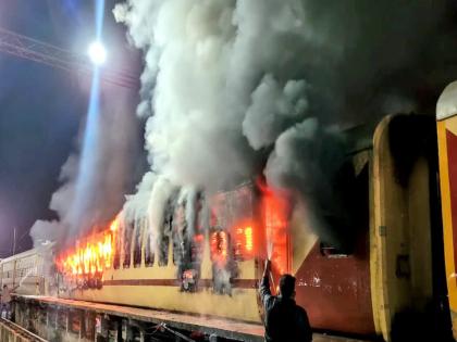 भीषण काळरात्र! टाटा-एर्नाकुलम एक्स्प्रेसमध्ये आग; एकाचा होरपळून मृत्यू, दोन डबे खाक!