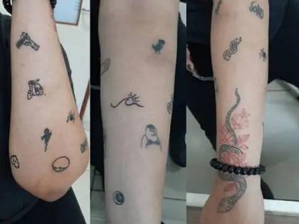 To calm down the anger, young woman from bhopal tattoos make tattoo on her body | ऐकावं ते नवलंच! राग शांत करण्यासाठी तरुणी अंगावर गोंदवते साप-विंचवाचे Tatoo