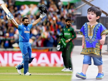 icc world cup 2019 taimur ali khan celebrates team india victory over pakistan | भारताच्या विजयावर तैमूरचा जल्लोष, या अंदाजात टीम इंडियाला केलं सॅल्युट, पहा फोटो