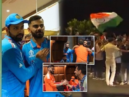 Ind Vs Nz, ICC CWC 2023: Action, emotion and..., Team India's wild celebration in the dressing room after the win; Watch Inside Video | ॲक्शन, इमोशन आणि..., टीम इंडियाचे विजयानंतर ड्रेसिंग रूममध्ये सेलिब्रेशन; पाहा Inside Video