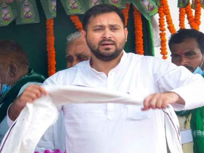 Big news! 76 MLAs of RJD confined in Tejashwi Yadav's bungalow; Three missing before nitishkumar flore test bihar Political crisis | मोठी बातमी! तेजस्वी यादवांच्या बंगल्यावर राजदचे ७६ आमदार बंदिस्त; तीन बेपत्ता...