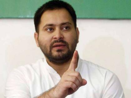 Tejaswi Yadav angry at Assembly Speaker for asking him to wear mask | मास्क वापरण्यास सांगितल्यानं तेजस्वी यादव विधानसभा अध्यक्षांवर संतापले!