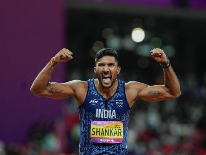 Asian Games 2023 : High-jumper turned decathlete Tejaswin Shankar wins India's first medal in the Men's Decathlon event since 1974 | Asian Games 2023 : १९७४ ते २०२३! तेजस्वीन शंकरने डेकॅथलॉनमध्ये भारताची ४९ वर्षांची प्रतीक्षा संपवली