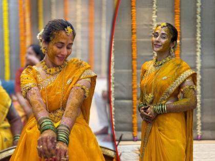हळद पिवळी पोर कवळी...! तेजस्वीनी लोणारीची लगीनघाई, हळदी समारंभाचे फोटो समोर
