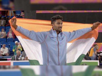 Commonwealth Games 2022 : Bronze for Tejaswin Shankar , 18th medal for India. he won first track & Field medal for India as he finish 3rd in men High jump with best effort of 2.22 | Commonwealth Games 2022 : तेजस्वीन शंकरने उंच उडीत जिंकले भारतासाठी पहिले पदक, क्रिकेटपटू मिचेल स्टार्कच्या भावाकडून झाला पराभव