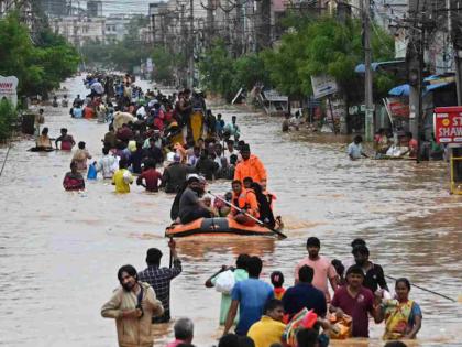 29 people died due to continuous rain in Telangana | तेलंगणात पुरामुळे २९ लोकांचा मृत्यू; ५,४३८ कोटी रुपयांचे नुकसान