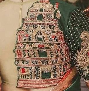 Temple Designs Blouse : ब्लाऊजवर शोभेल टेंपल डिझाइन पॅटर्न, पाहा १२ डिझाइन्स- सणावाराला चारचौघीत दिसाल उठून!