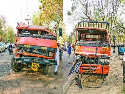  Bridging failure vehicles on the Andri-Nibm road | उंड्री - एनआयबीएम रोडवर ब्रेक फेल टेंपोने वाहनांना उडविले