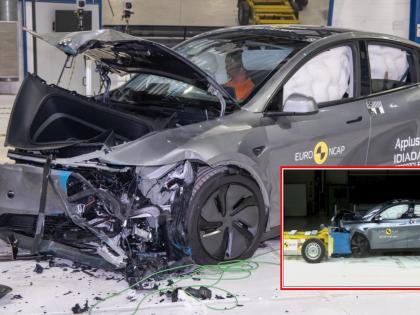Tesla Model Y सेफ्टी टेस्टमध्ये 'Pass' की 'Fail'? 5-स्टार रेटिंगमध्ये किती पॉइंट्स मिळाले? जाणून घ्या