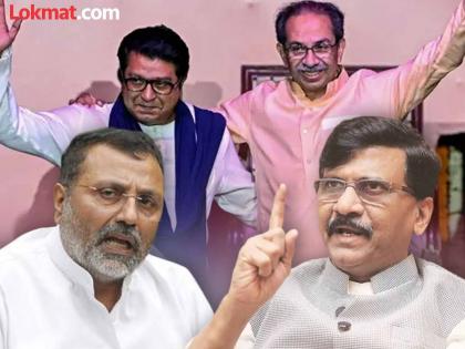 sanjay raut said raj thackeray challenge is not only to mp nishikant dubey but also to bjp and we are 100 percent together on that issue | “राज ठाकरे यांचे आव्हान दुबेला नाही, तर भाजपाला; आम्ही १०० टक्के एकत्र आहोत”: संजय राऊत