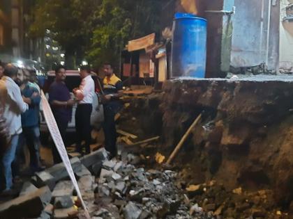 Thane: One injured in protection wall collapse in Thane; Incident at Pachpakhadi | Thane: ठाण्यात सरंक्षण भिंत कोसळून एक जण जखमी; पाचपाखडी येथील घटना