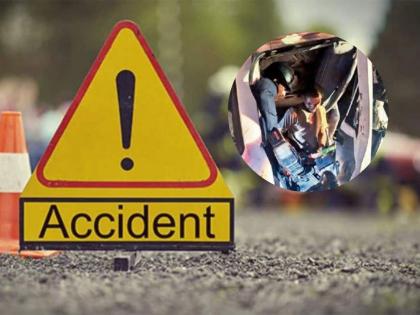 Thane Accident: Container hits Metro vehicle; Driver trapped; Rescued after half an hour | Thane Accident: कंटेनरची मेट्रोच्या वाहनाला धडक; चालक अडकला; अर्ध्या तासाने सुटका