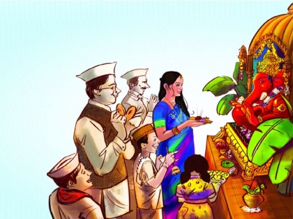 50 Easy Ganesh Rangoli Designs for Diwali Festival - Tikli