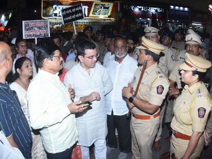 Protest by Uddhav Thackeray group stopped by police; Kedar Dighe said... | उद्धव ठाकरे गटाचा निषेध पोलिसांनी रोखला; केदार दिघे म्हणाले...