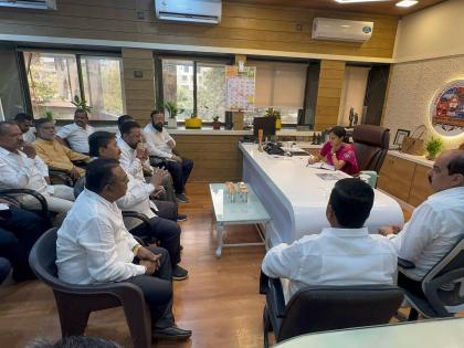 उल्हासनगरातील विकास कामाबाबत महायुती नेते व आयुक्ता मध्ये चर्चा, पाणी टँकर मोफतची मागणी