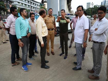 Commissioner Saurabh Rao inspected the road repair works again | रस्ते दुरुस्तीच्या कामांची आयुक्त सौरभ राव यांनी पुन्हा केली पाहणी