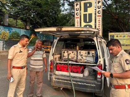 Pruning of PUC centers by RTO 88 thousand penal action on 67 vehicles in thane | पीयूसी केंद्रांची आरटीओकडून झाडाझडती ; ६७ वाहनांवर ८८ हजारांची दंडात्मक कारवाई