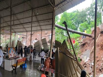 Loss of life was avoided due to lack of satsang; Wall of Asharam Bapu Satsang in Ulhasnagar collapsed | सत्संग नसल्याने जीवितहानी टळली; उल्हासनगरातील आशाराम बापू सत्संगची भिंत कोसळली