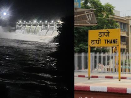 11 gates of Barvi Dam, which supplies water to Thane district, were opened again! | ठाणे जिल्ह्याला पाणीपुरवठा करणाऱ्या बारवी धरणाचे ११ दरवाजे पुन्हा उघडले!