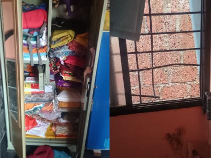 Thieves broke into the house of a retired policeman in Nanganur Kolhapur and looted 15 tolas of jewelry and cash | Kolhapur: नांगनूरमध्ये सेवानिवृत्त पोलिसाचे घर फोडले, चोरट्यांनी १५ तोळे दागिन्यासह रोकड लांबवली Thieves broke into the house of a retired policeman in Nanganur Kolhapur and looted 15 tolas of jewelry and cash | Kolhapur: नांगनूरमध्ये सेवानिवृत्त पोलिसाचे घर फोडले, चोरट्यांनी १५ तोळे दागिन्यासह रोकड लांबवली