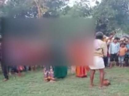 bihar villager of dakrama muzaffarpur three women being were beaten and paraded half naked rkp | संतापजनक! तीन महिलांना विवस्त्र करून मारहाण, व्हिडीओ व्हायरल