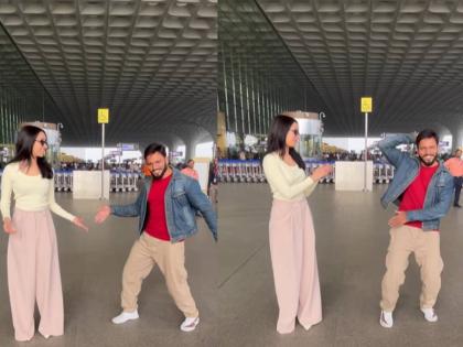 shraddha kapoor dances with a fan at airport on song show me the thumka | क्या बात है! चाहत्याचे श्रद्धासोबत ठुमके, 'शो मी द ठुमका' गाण्यावर डान्स Video व्हायरल