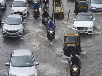 rainfall in the Thane district, damage to vehicles due to falling trees in Thane city area; One drawned | Thane Rain: जिल्ह्यात सर्वाधिक पाऊस, ठाणे शहर परिसरत झाडे पडून गाड्यांचे नुकसान; एक वाहून गेला