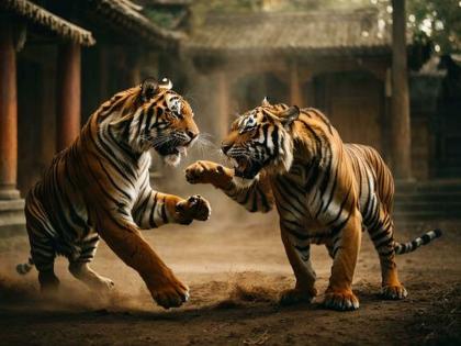 The thrill of the struggle of tigers in the forest to seize power! | सत्ता बळकावण्यासाठी जंगलातील वाघांच्या संघर्षाचा थरार!