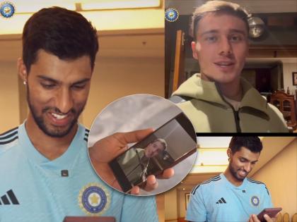 Tilak Varma receives a special video call from Dewald Brevis to congratulate him on India debut, Video | तिलक वर्माला ११६०० किमीवरून आला Video Call; भारतातून नव्हे तर दुसऱ्याच देशातून अभिनंदन 