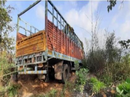 Accident to cargo container in Tilari Ghat | तिलारी घाटात मालवाहू कंटेनरला अपघात, ..अन् मोठा अनर्थ टळला