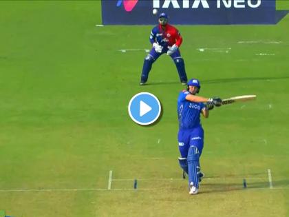 IPL 2022 MI vs DC Live Hardik Pandya Replacement in Mumbai Indians Tim David hits big Six over Bowlers Head Thriller Ishan Kishan Rohit Sharma | IPL 2022 MI vs DC Live: Hardik Pandya च्या जागी Mumbai Indians च्या संघात आलेल्या Tim David ने मारला अफलातून षटकार