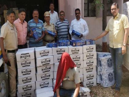 Ten lakhs of illegal liquor bars were seized in three houses in Akkalkuwa taluka | अक्कलकुवा तालुक्यातील तीनखुन्या येथे दहा लाखांचा अवैध मद्यसाठा जप्त