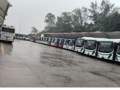Rain havoc, only 32 out of 123 TMT buses on the road, inconvenience to passengers! | ठाण्यात पावसाचा कहर, टीएमटीच्या १२३ पैकी केवळ ३२ बस रस्त्यावर, प्रवाशांची गैरसोय!