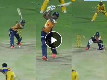 Watch Video : 37 needed in 12 balls - 6,6,6,1,6,N1,6; insane striking from Rithik Easwaran and Ajitesh Guruswamy in TNPL Qualifier | ६,६,६,१,६,NB१,६! अश्विनच्या संघावर २१ वर्षीय फलंदाज भारी पडला, ६ चेंडूंत सामना खिशात टाकला 