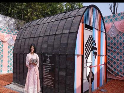 Student builds first carbon negative toilet; No use of soil, water, cement! | विद्यार्थिनीने तयार केले पहिले कार्बन निगेटिव्ह शौचालय; माती, पाणी, सिमेंटचा वापर नाही!