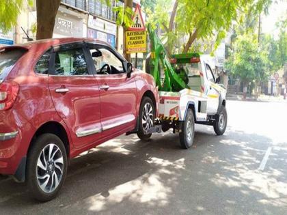 Nashikkar beware ....! Now if vehicles are parked in ‘no-parking’ they will be picked up; Demonstration at the Commissionerate this evening | नाशिककर सावधान....! आता ‘नो-पार्किंग’मध्ये वाहने उभी केल्यास ती उचलून नेली जातील; आज संध्याकाळी आयुक्तालयात प्रात्याक्षिक