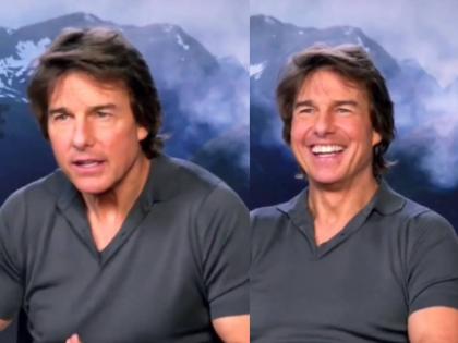 tom cruise speaking in hindi in viral video promotion of mission impossible fans get super happy with it | 'मिशन इम्पॉसिबल' फेम टॉम क्रुझच्या हिंदीवर चाहते फिदा, म्हणाला, 'नमस्ते, आप...' Video व्हायरल