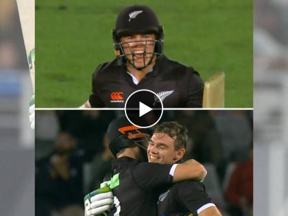 IND vs NZ 1st ODI Live : 6 Wd 4 4 4 4 Wd 1 - 25 runs off Shardul Thakur's over, Tom Latham was 77*(70) then 6,4,4,4,4,1 and completed his second ODI hundred against India, Video  | IND vs NZ 1st ODI Live : 6 Wd 4 4 4 4 Wd 1! शार्दूल ठाकूरला बेक्कार चोपला, Tom Latham ने शतक झळकावून विक्रम केला, Video 