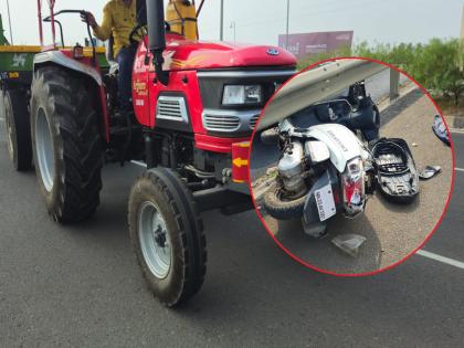 Horrific accident near AS Club, a woman riding a moped was killed on the spot after being hit by a speeding tractor | एएस क्लबजवळ भीषण अपघात, भरधाव ट्रॅक्टरच्या धडकेत मोपेडस्वार महिला जागीच ठार