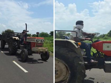 Jalana: Sand mafia's heist in Ambad, attempt to put tractor directly on tehsildar | Jalana: अंबडमध्ये वाळू माफियांचा हैदोस, थेट तहसीलदारांवरच ट्रॅक्टर घालण्याचा प्रयत्न