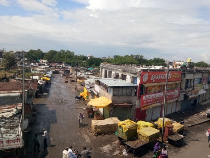 Traders of Janata Bazar called bandh in Akola | जनता बाजारातील व्यावसायिकांनी पुकारला बंद, बाजारात शुकशुकाट