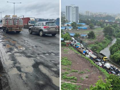 laxity of the National Highways Authority; Thousands of motorists are hit by traffic jams, traffic police are also helpless | राष्ट्रीय महामार्ग प्राधिकरणाचा हलगर्जीपणा; हजारो वाहनचालकांना वाहतूक कोंडीचा फटका, वाहतूक पोलीसही हतबल