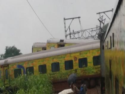 Another train accident: Duranto Express near Asangaon dropped | आणखी एक रेल्वे अपघात : आसनगावजवळ दुरांतो एक्स्प्रेस घसरली