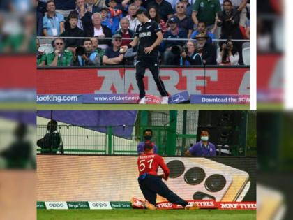 T20 World Cup, ENG vs NZ Semi Final Live Updates : Trent Boult in 2019 and Johnny Bairstow in 2021, Two catches that turned the match | T20 World Cup, ENG vs NZ  Semi Final Live Updates : तेव्हा ट्रेंट बोल्ट अन् आज जॉनी बेअरस्टो; दोन झेल ज्यांनी बदलले सामन्याचे चित्र, जाणून घ्या योगायोग विचित्र 