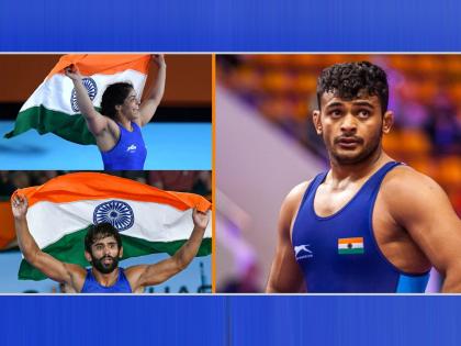 Gold Medal Hattrick for Indian wrestlers in Commonwealth Games 2022 as Deepak Punia wins gold beating Pakistan after Bajrang Punia and Sakshi Malik | CWG 2022: भारताची 'गोल्डन हॅटट्रिक'! दीपक पुनियाने पाकिस्तानी कुस्तीपटूला नमवून मिळवलं सुवर्णपदक