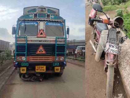 Bike rider crushed by speeding truck on highway, case filed against truck driver | महामार्गावर भरधाव ट्रकने दुचाकीस्वाराला चिरडले, ट्रक चालकाविरुद्ध गुन्हा दाखल