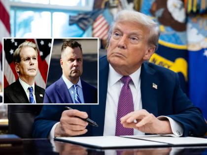 "You get out, I'll break your mouth...", argument at Donald Trump's dinner party, Finance Minister and finance officials clash | "तू बाहेर चल, तुझं तोंडच फोडतो…’’, ट्रम्प यांच्या डिनर पार्टीत वादावादी, वित्तमंत्री आणि फायनान्स अधिकारी भिडले "You get out, I'll break your mouth...", argument at Donald Trump's dinner party, Finance Minister and finance officials clash | "तू बाहेर चल, तुझं तोंडच फोडतो…’’, ट्रम्प यांच्या डिनर पार्टीत वादावादी, वित्तमंत्री आणि फायनान्स अधिकारी भिडले